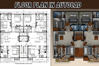 draw floor plan in autocad