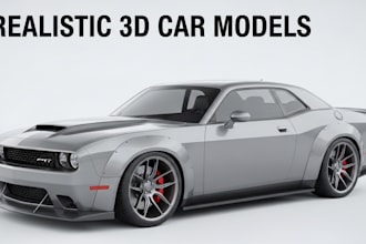 model and render realistic 3d cars and sports vehicles