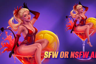 draw original or game characters art, and nsfw