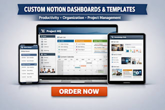 customized notion template notion dashboard website notion consultant expert