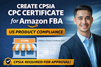 cpsia CPC certificate for amazon fba US product compliance