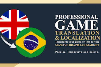 localize your game or text to brazilian portuguese
