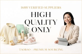 find high quality 1688 or taobao suppliers for your brand