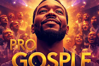 design a pro gospel album cover and animated cd cover