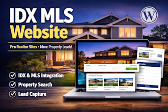 build real estate website idx mls broker realtor real estate wordpress website