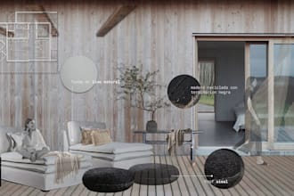 design your interior space for airbnb or residential projects