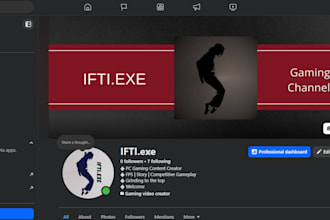 make a gaming business fb profile orpage for myself to earn