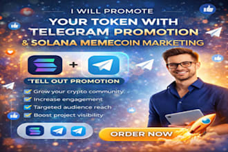 promote your token with telegram promotion and solana memecoin marketing