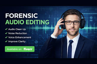 do expert forensic audio editing, cleanup, noise reduction and voice isolation