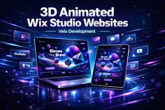 design 3d interactive wix studio website redesign wix 3d animated website velo
