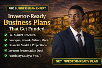 write boutique hotel startup resort hospitality for investors presentation swot