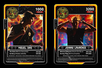 draw card game art, card game design, tarot game, board game for kickstarter