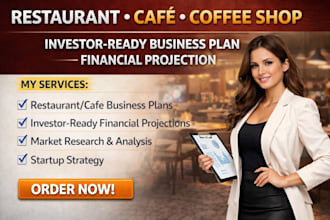 restaurant cafe coffee shop investor ready business plan financial projection