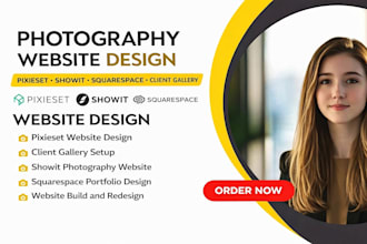 design pixieset website client gallery showit photography website squarespace