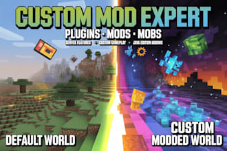 create minecraft plugin minecraft mod, mobs custom addon for java