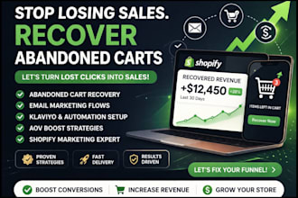fix your shopify marketing and recover abandoned carts