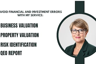 do business valuation with financial due diligence and qoe report on acquisition
