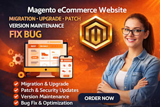 do magento ecommerce website migration upgrade patch version maintenance fix bug