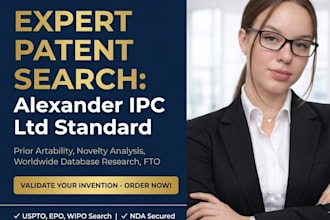 carry out patent search and detailed prior art report