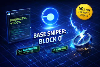 build a high speed base network sniper bot for aerodrome and copy trading