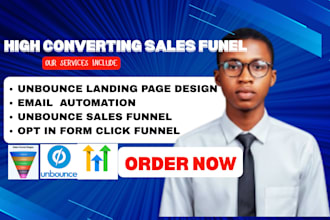 design unbounce landing page for lead generation and sales