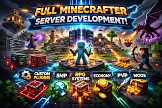 be your full minecraft server developer