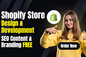design and develop a shopify store with SEO and branding