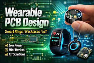 design low power wearables electronics pcb for smart rings necklaces iot devices