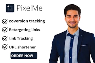 setup pixelme coversion tracking pixelme URL shortener pixelme retargeting links