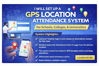 set up gps attendance system for colleges and universities
