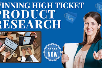 build high ticket shopify dropshipping product research