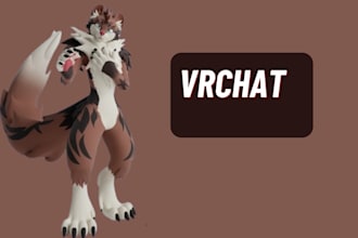 upload create vrchat avatar character design furry vtuber