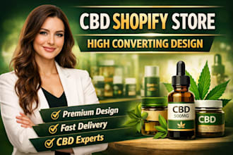 design cbd website, cbd store, cannabis website, cbd shopify store