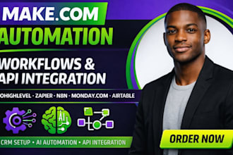 setup make com automations gohighlevel zapier n8n monday com crm airtable