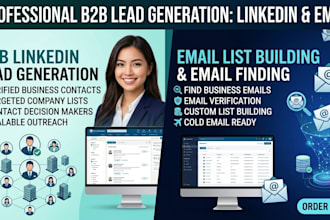 do b2b linkedln lead generation email list building email finding targeted leads