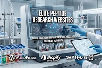 build peptide research website gdpr compliant peptide store german ai search SEO