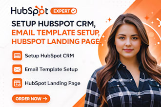 hubspot crm, email template setup, hubspot landing page