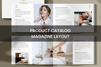 design product catalog catalogue for skincare cosmetics medspa sales brochure
