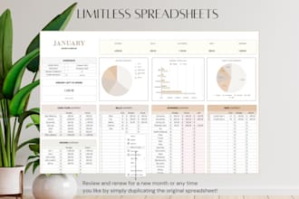 build automated excel dashboards, finance spreadsheets and data csv solutions