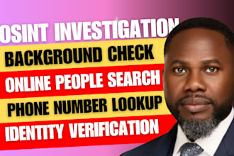 background check as a private detective online people search osint investigator
