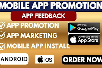 app promotion, app download install, IOS install, game , android app marketing