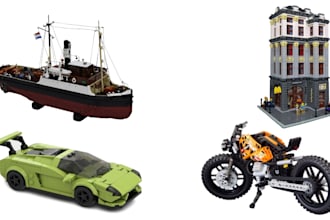 design custom 3d lego model set toys manual instructions car ship and  part list