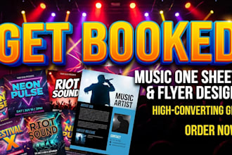 do media kit, music, social media, press  kit, epk, flyer, dj epk, one sheet