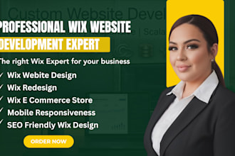 do modern wix website development, wix design or redesign wix website
