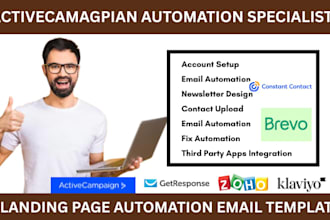 setup activecampaign automation email marketing automation landing page
