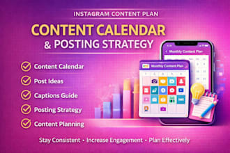 design a monthly instagram content plan and posting strategy
