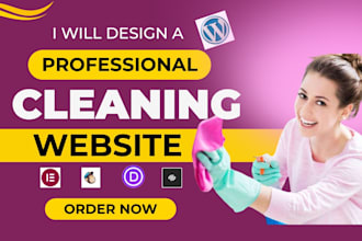 build a cleaning service website with booking