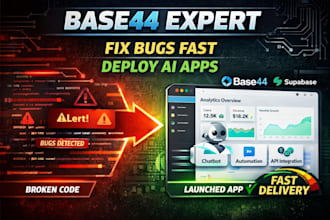 be your base44 expert for base44 bug fixing app deployment and ai web app base44
