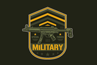 create exclusive and marvelous military logo design