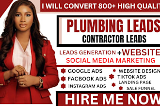 plumbing leads handyman painting leads hvac leads facebook ads google ads video